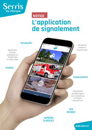 Notice de l'application de signalement de Serris