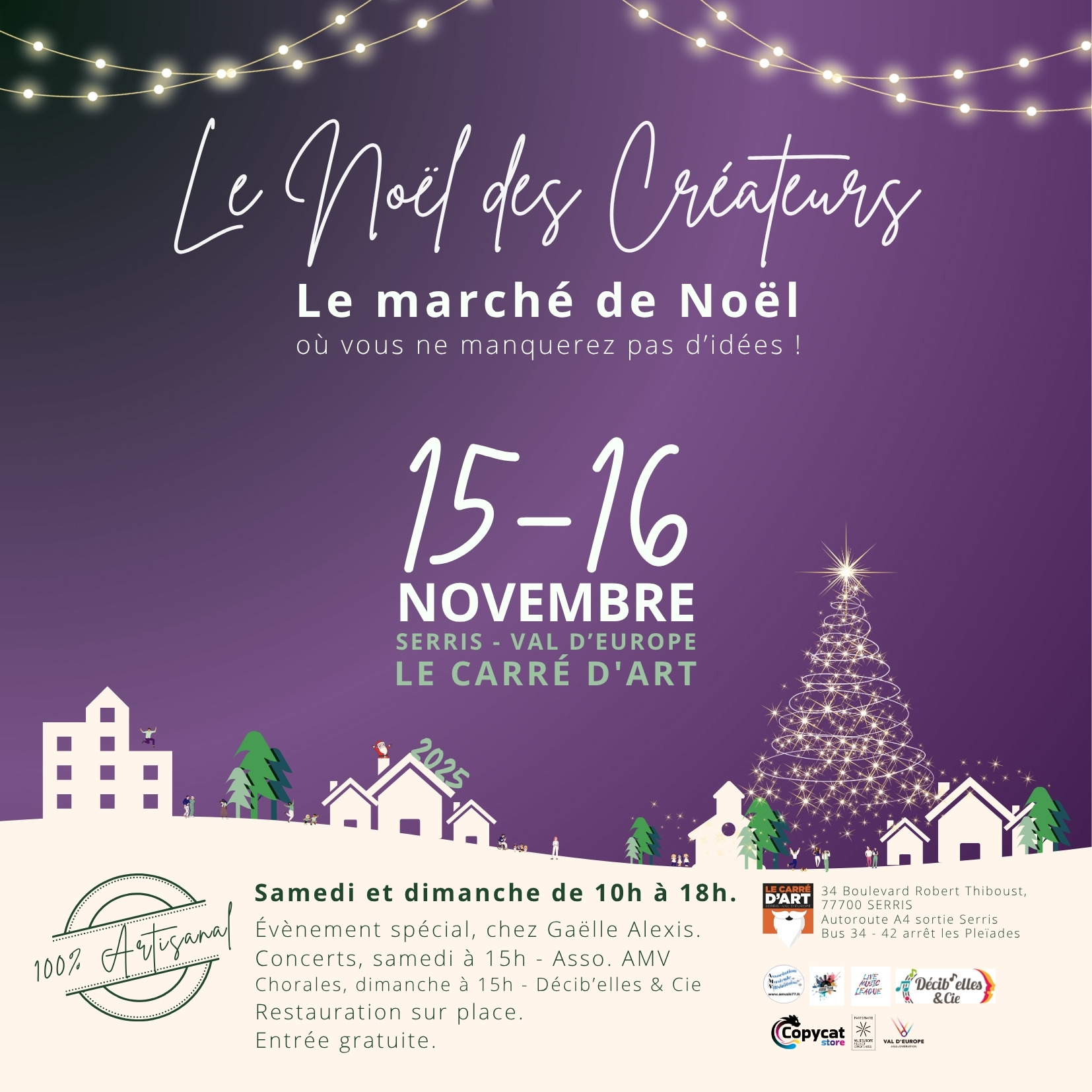 Carré d'Art : Noël des créateurs - Ville de Serris
