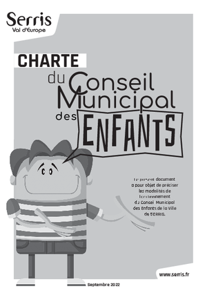 La Charte du Conseil Municipal des Enfants